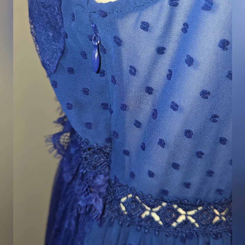Anthropologie NWT Foxiedox Lace Midi Dress Women's Size Small - Picture 3 of 12
